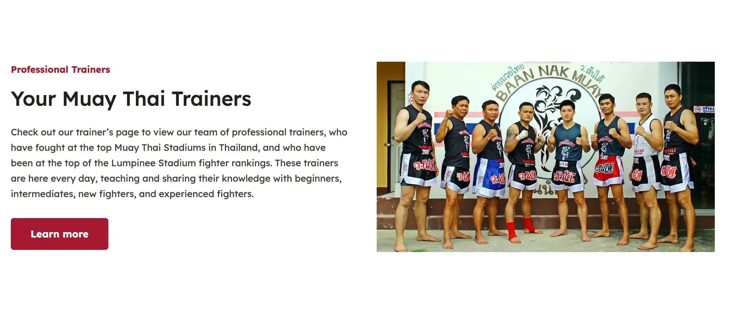 Santai Muay Thai traditional training