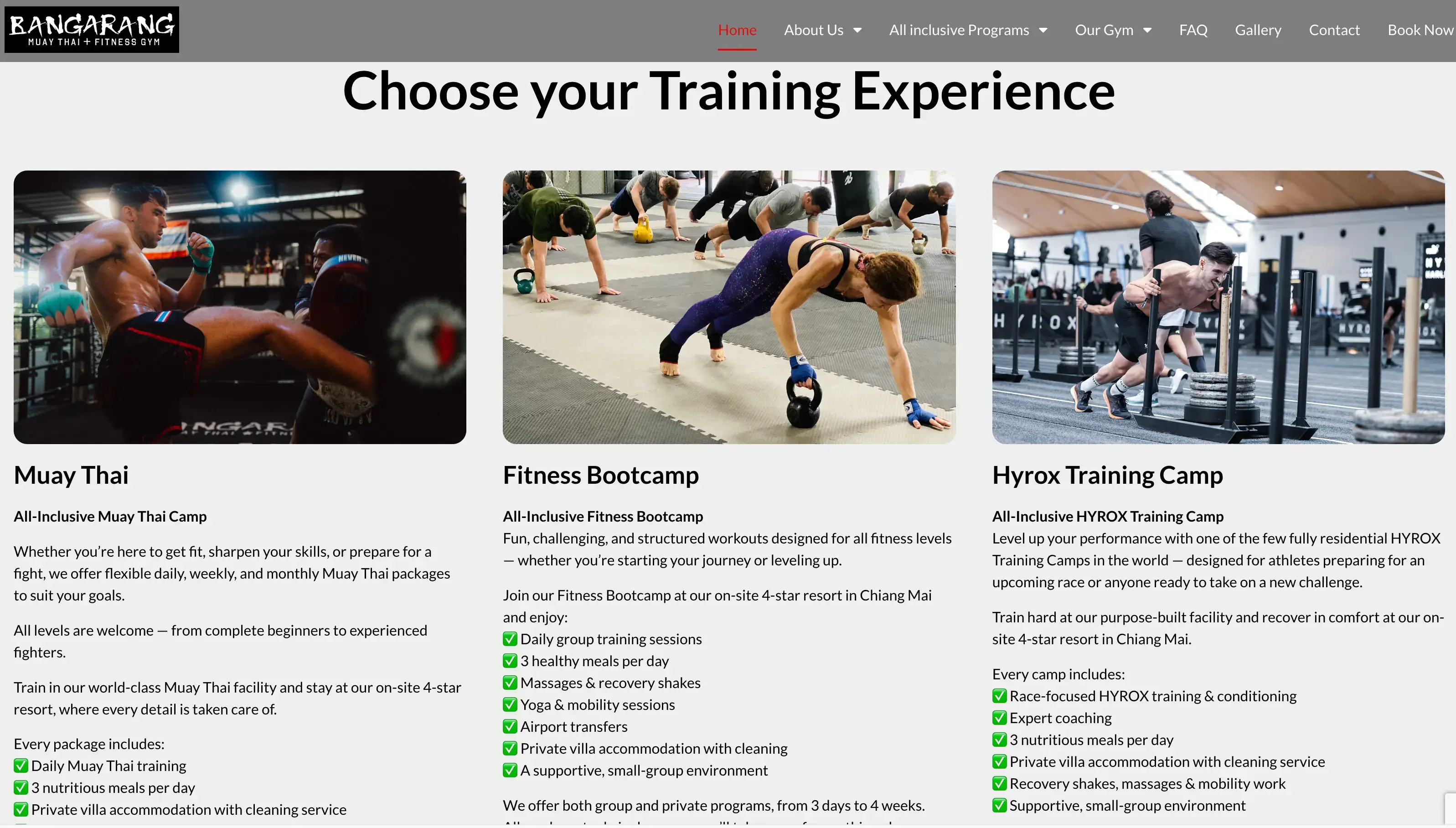 Gym Bangarang in rice fields